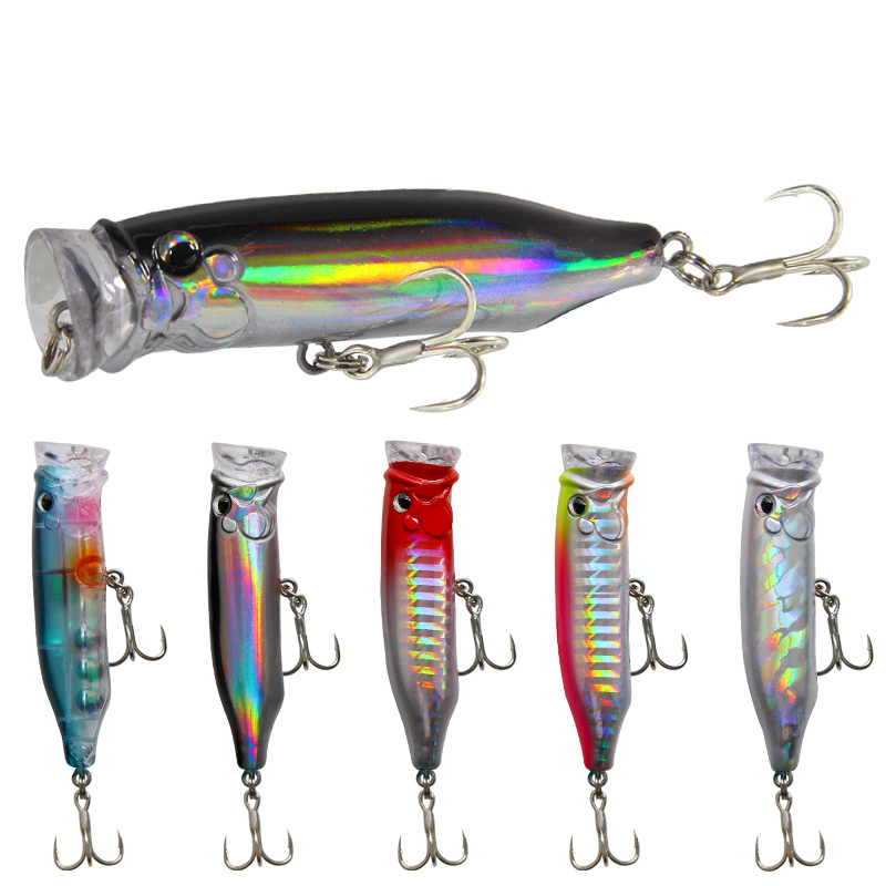 Fishing Lure Popper - 5 Stuks Topwater Popper Vissen Lokt