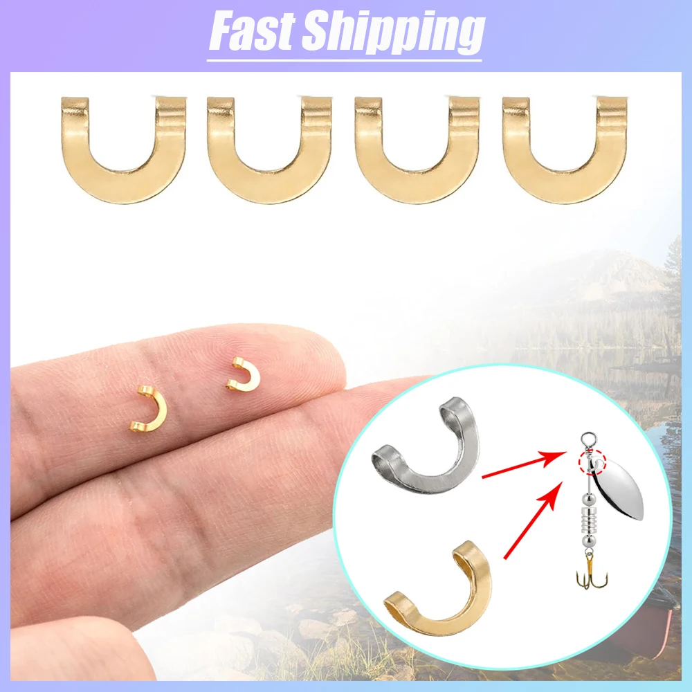 Fishing Lure Spinnerbait - 100 stks Vissen U-vormige Vaste Clips