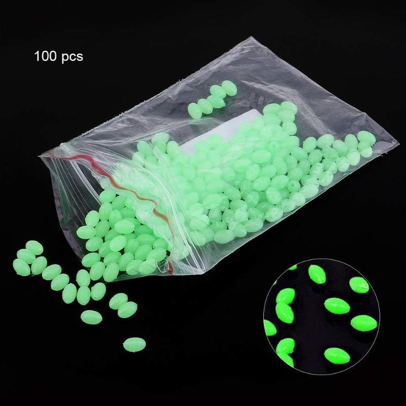 100 stks/partij Ovale Nacht Li - Fishing Lure Accessories recensie en prijs