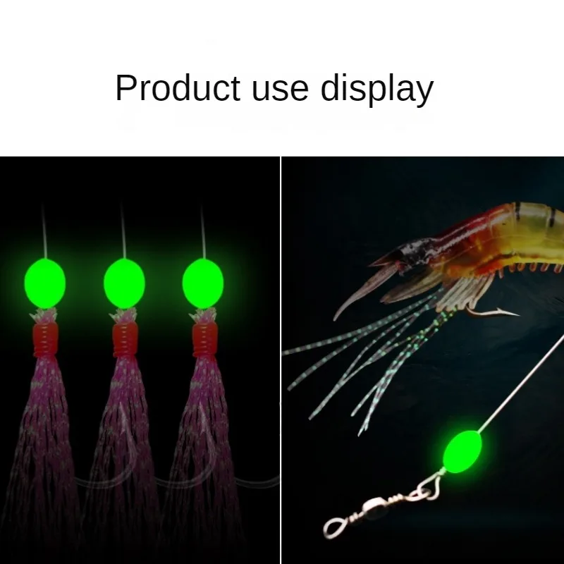 100 stks/partij Ovale Nacht Li - Fishing Lure Accessories recensie en prijs
