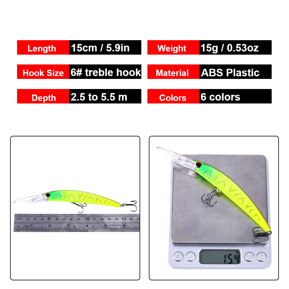 1PCS 15cm 15g Diep Duiken Jerk - Fishing Lure Spinnerbait recensie en prijs
